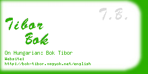 tibor bok business card